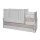 Lorelli Maxi Plus kombi ágy 70x160 - Trio White/Ligh Oak