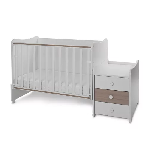 Lorelli Maxi Plus kombi ágy 70x160 - White & Amber ÚJ