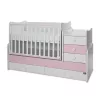 Lorelli Maxi Plus kombi ágy 70x160 - Orchid & Orchid Pink ÚJ