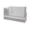 Lorelli Trend PLUS kombi ágy 70x165 - White & Artwood ÚJ