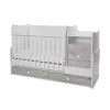 Lorelli Trend PLUS kombi ágy 70x165 - White & Artwood ÚJ