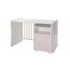 Lorelli Trend PLUS kombi ágy 70x165 - White & Orchid Pink ÚJ