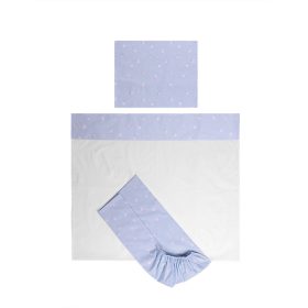   Lorelli Tiny Dream Trio ágynemű garnitúra 60x120 - Train Blue
