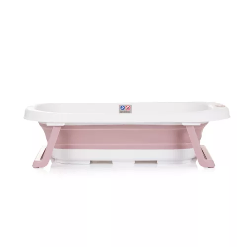 Chipolino Isla összecsukható kád hálós babatartóval 81 cm - Pink