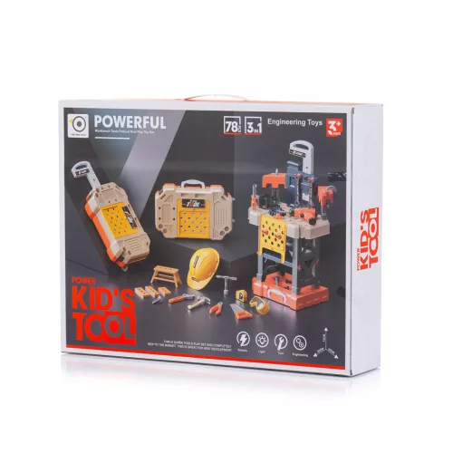 Chipolino szerelő állomás játék szett 78dbos