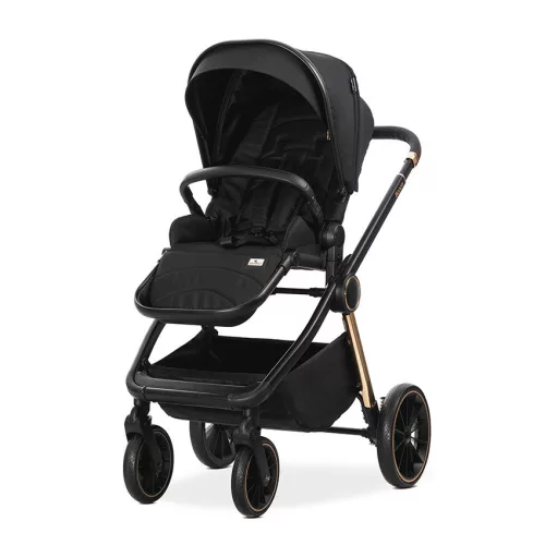 Lorelli Bianca 3az1-ben újszülött babakocsi Lorelli Aria Luxe hordozóval - Black (2 doboz)