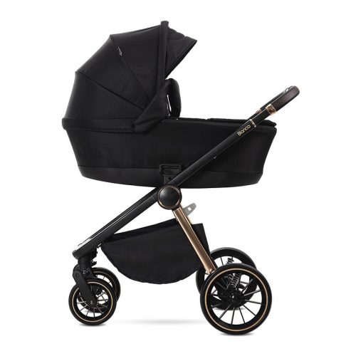 Lorelli Bianca 3az1-ben újszülött babakocsi Lorelli Aria Luxe hordozóval - Black (2 doboz)