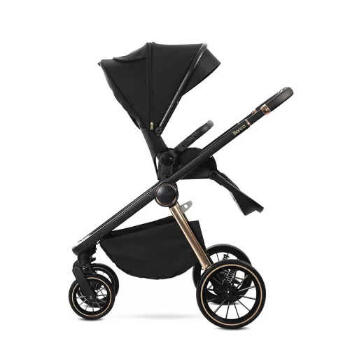 Lorelli Bianca 3az1-ben újszülött babakocsi Lorelli Aria Luxe hordozóval - Black (2 doboz)