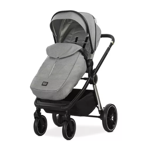 Lorelli Bianca 3az1-ben újszülött babakocsi Lorelli Aria Luxe hordozóval - Grey (2 doboz)