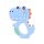 Baby Care szilikon rágóka - Dino Lucky Blue