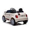 Chipolino Fiat 500 elektromos autó - white