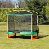 Chipolino Playground Trambulin 200 cm csúszdával, létrával - blue
