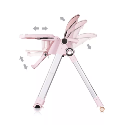 Chipolino Super Chef multifunkciós etetőszék - Pink Marshmallow