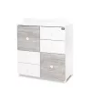 Lorelli Cupboard pelenkázó komód - White & Artwood ÚJ