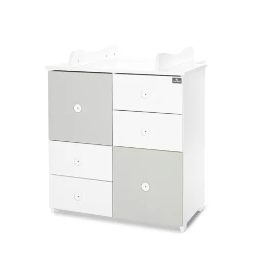 Lorelli Cupboard pelenkázó komód - White & Milky Green ÚJ