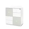 Lorelli Cupboard pelenkázó komód - White & Milky Green ÚJ