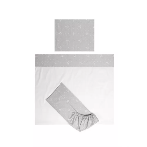 Lorelli Tiny Dream Trio ágynemű garnitúra 70x140 - Bear Grey