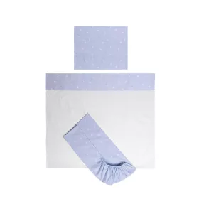   Lorelli Tiny Dream Trio ágynemű garnitúra 70x140 - Train Blue