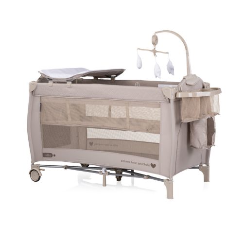 Chipolino Bella multifunkciós utazóágy - tiramisu