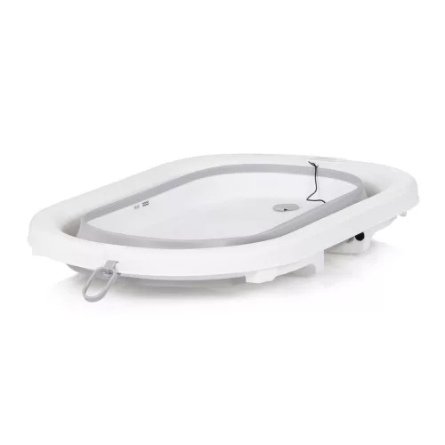 Chipolino Bubble Spa összecsukható kád vízhőmérővel, vödörrel és öblítőpohárral 83 cm - light grey