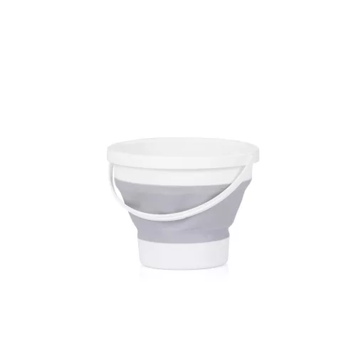 Chipolino Bubble Spa összecsukható kád vízhőmérővel, vödörrel és öblítőpohárral 83 cm - light grey