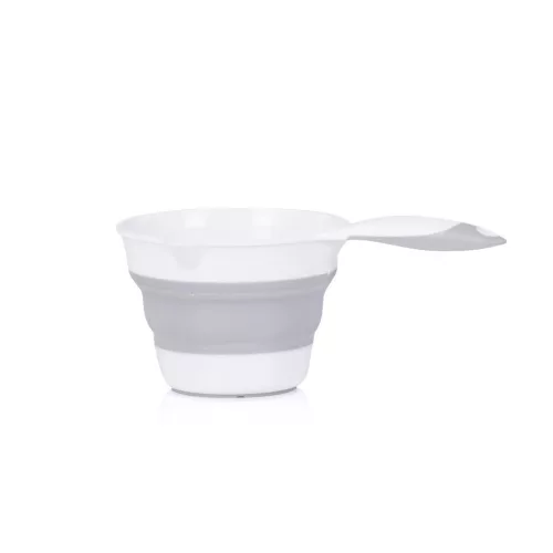 Chipolino Bubble Spa összecsukható kád vízhőmérővel, vödörrel és öblítőpohárral 83 cm - light grey