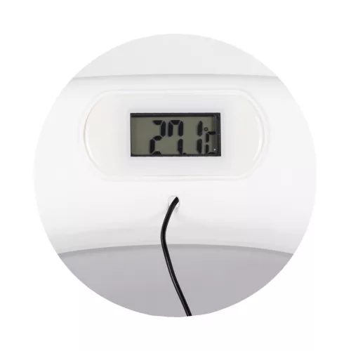 Chipolino Bubble Spa összecsukható kád vízhőmérővel, vödörrel és öblítőpohárral 83 cm - light grey