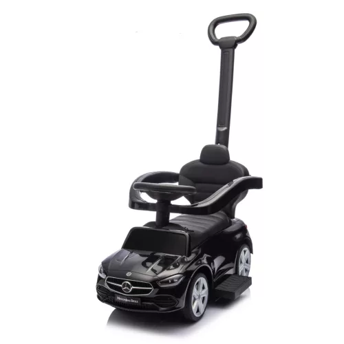 Chipolino Mercedes Benz C-Class bébitaxi tolókarral - black