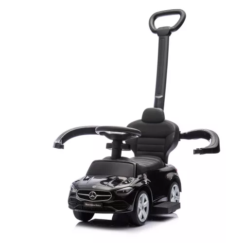 Chipolino Mercedes Benz C-Class bébitaxi tolókarral - black