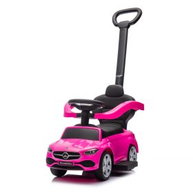 Chipolino Mercedes Benz C-Class bébitaxi tolókarral - pink