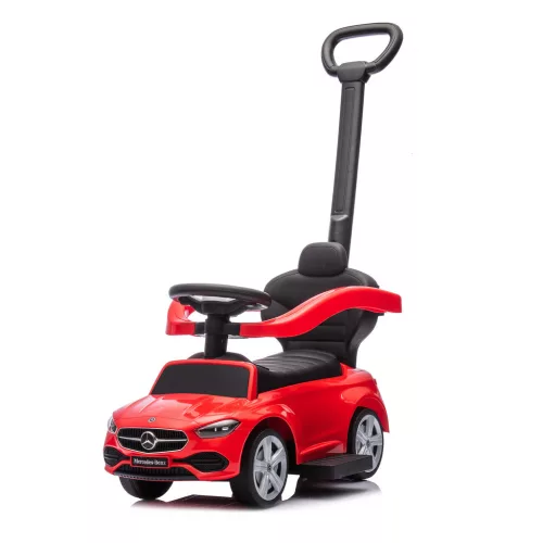 Chipolino Mercedes Benz C-Class bébitaxi tolókarral - red