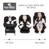 Lorelli Capella autósülés ISOFIX 40-150cm - Black