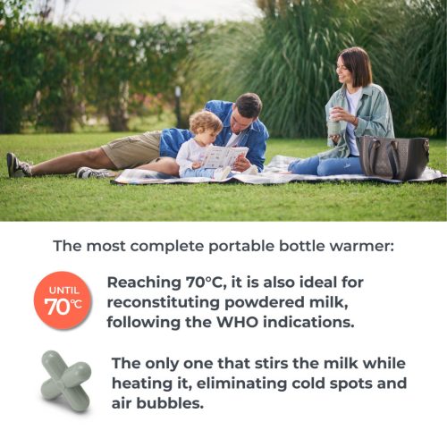 Nuvita Univerzális hordozható cumisüveg-melegítő Mix70 melegítő és keverő funkcióval - 1164