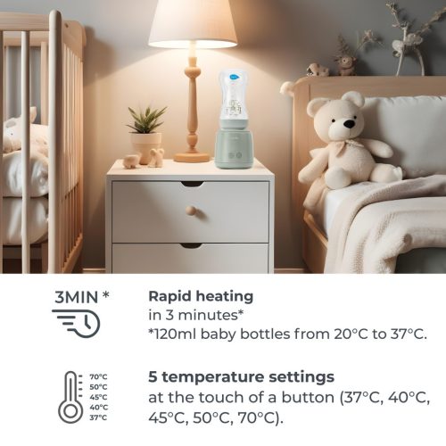 Nuvita Univerzális hordozható cumisüveg-melegítő Mix70 melegítő és keverő funkcióval - 1164