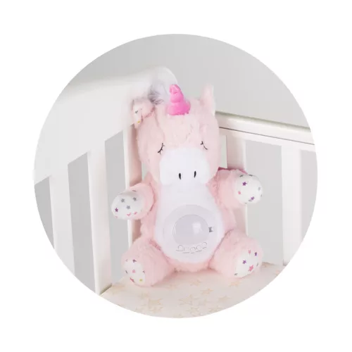 Chipolino projektoros zenélő plüss játék - Unicorn