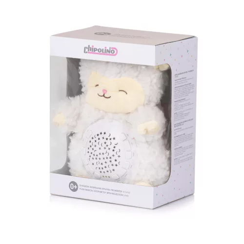 Chipolino projektoros zenélő plüss játék - Lamb