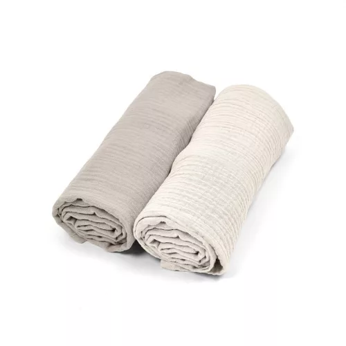Albero Mio muszlin pelenka, 2 darabos csomag - CC2 Beige