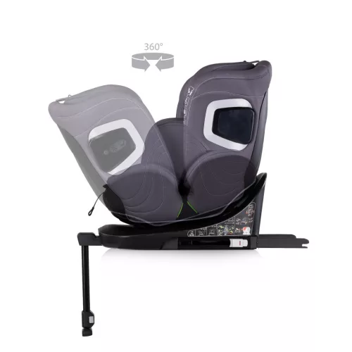 Chipolino Clima Air I-Size autósülés 40-150cm - anthracite