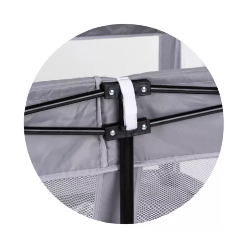 Chipolino Vibe babakarám összecsukható 120x120 cm - grey