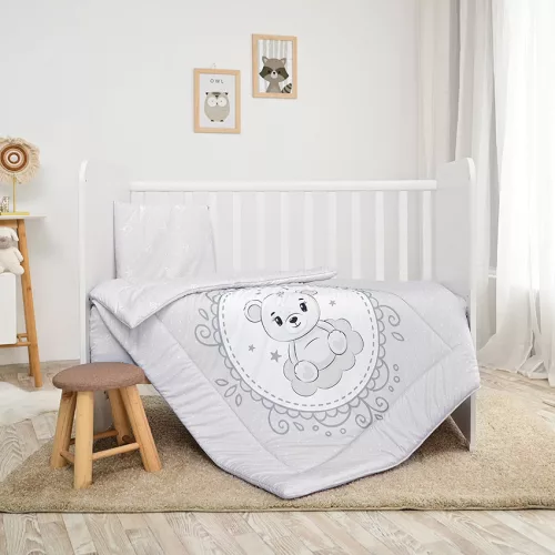 Lorelli 5 részes ágynemű garnitúra - Little Bear GREY
