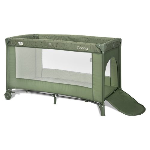 Lorelli Carina 2 multifunkciós utazóágy - Oil Green Stars