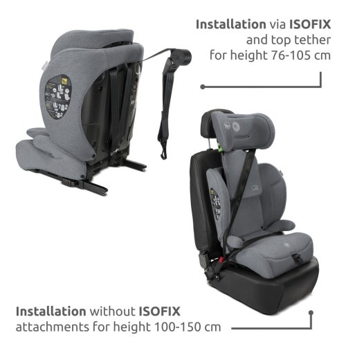 Lorelli Rio isofix autósülés i-Size 76 -150cm - Grey
