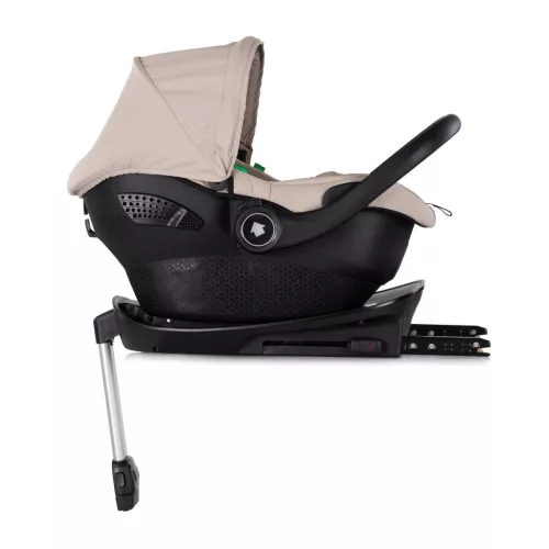 Chipolino Pearl autóshordozó adapterrel 40-87 cm - Latte