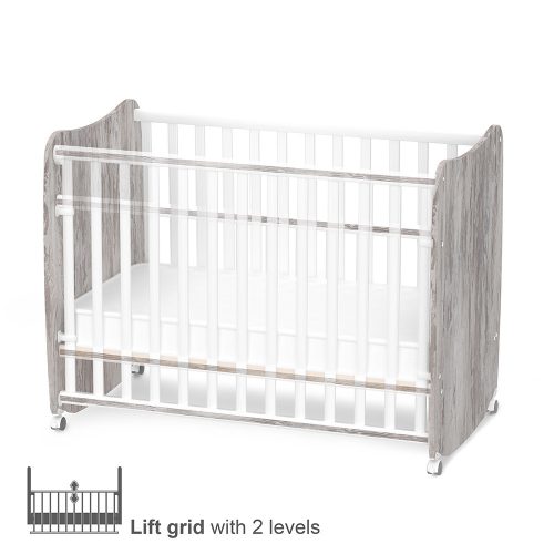 Lorelli Stars ringatható kiságy 60x120 - White / Artwood