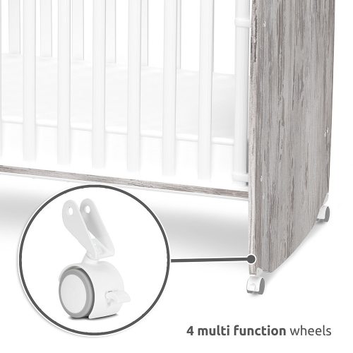 Lorelli Stars ringatható kiságy 60x120 - White / Artwood