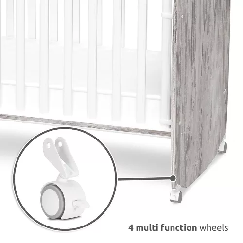 Lorelli Stars ringatható kiságy 60x120 - White / Artwood