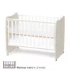 Lorelli Stars ringatható kiságy 60x120 - White / Light oak