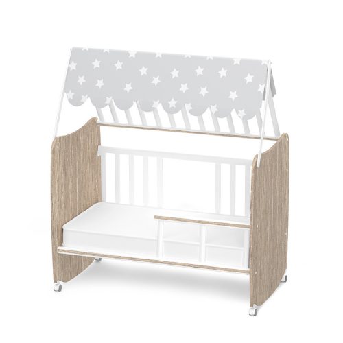 Lorelli Stars ringatható kiságy 60x120 - White / Amber