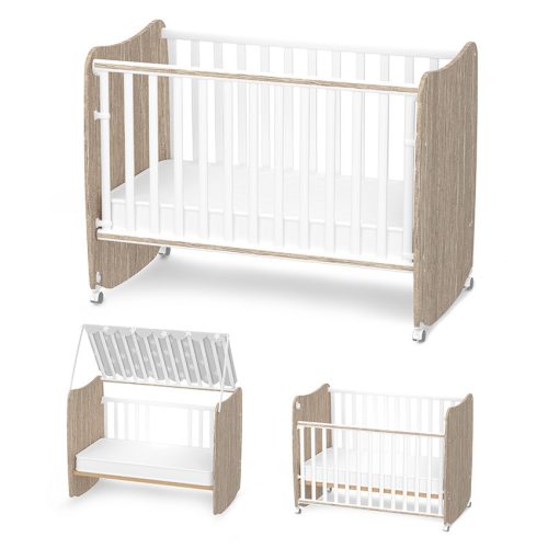 Lorelli Stars ringatható kiságy 60x120 - White / Amber