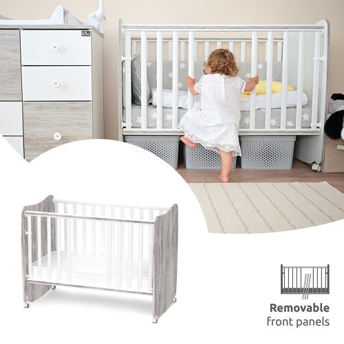 Lorelli Stars ringatható kiságy 60x120 - White / Amber